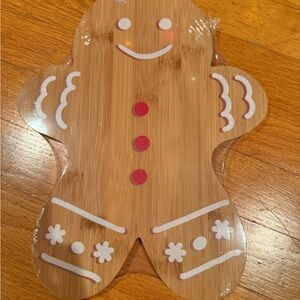 Gingerbread Man Bamboo Cutting Board